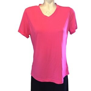 Athletic Works Womens Size Medium Pink Basic T Quick Dry‎